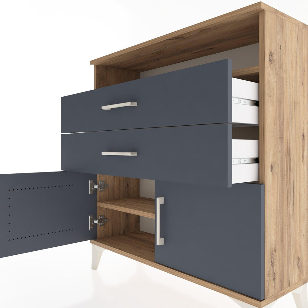 Woodntry Modular Dresser Pine 88x30x84 cm Functional F24-3