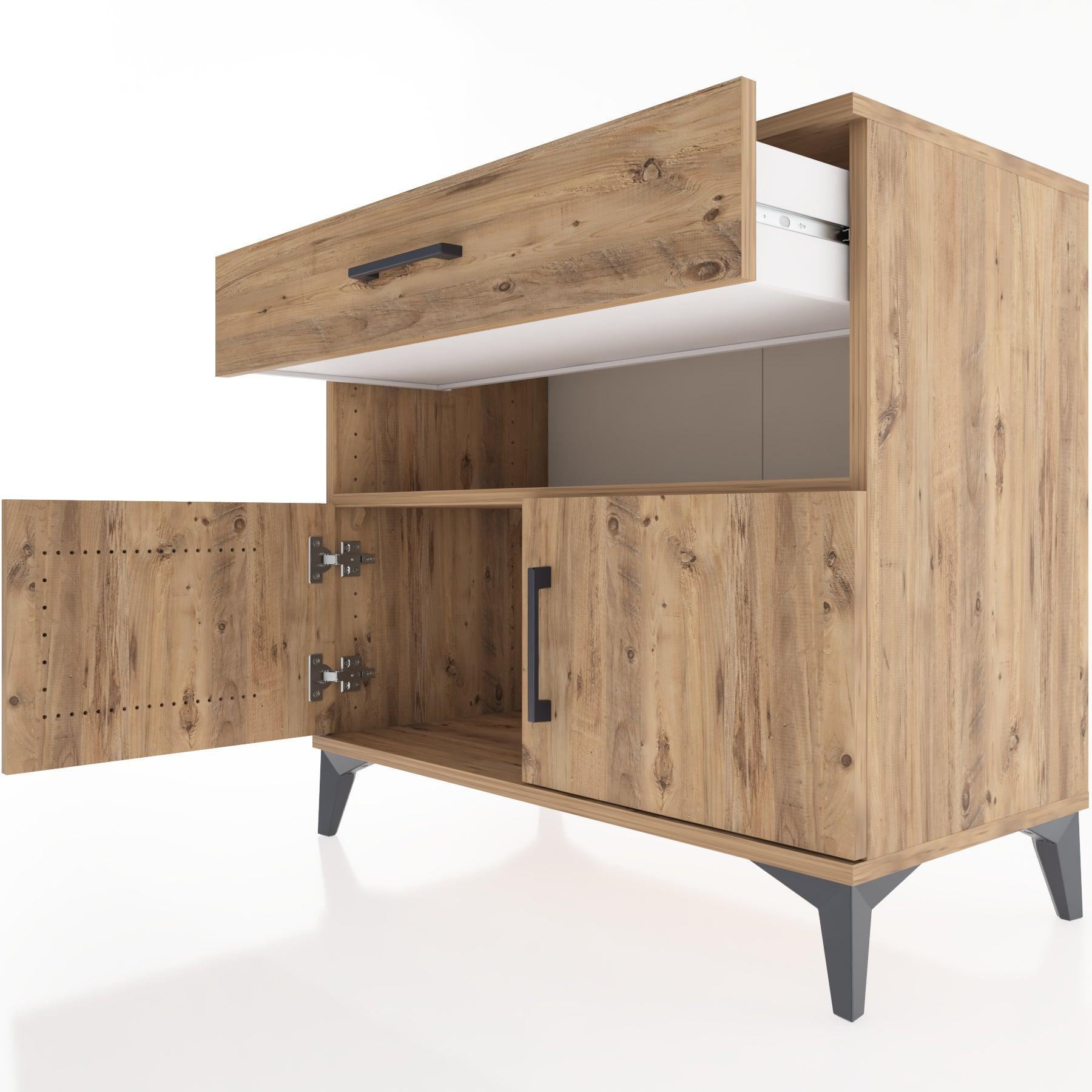 Woodntry Modüler Şifonyer Çam 88x44x68 cm Fonksiyonel F24-3