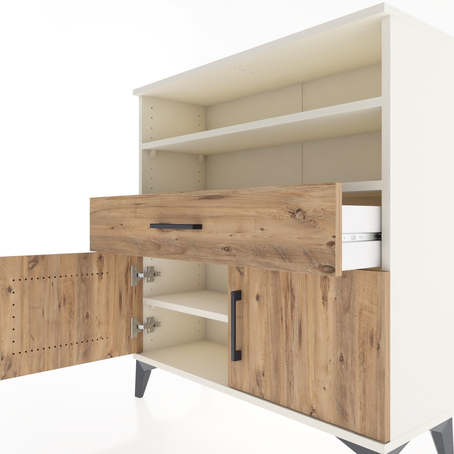 Woodntry Modular Dresser Moonstone 88x30x84 cm Functional F25-1