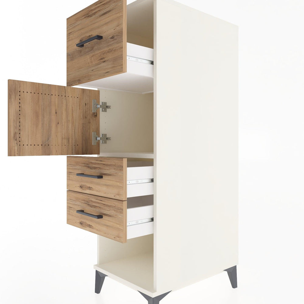 Woodntry Modular Cabinet Moonstone 44x59x122 cm Functional F125-1