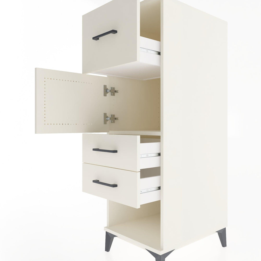 Woodntry Modular Cabinet Moonstone 44x30x122 cm Functional F25-1