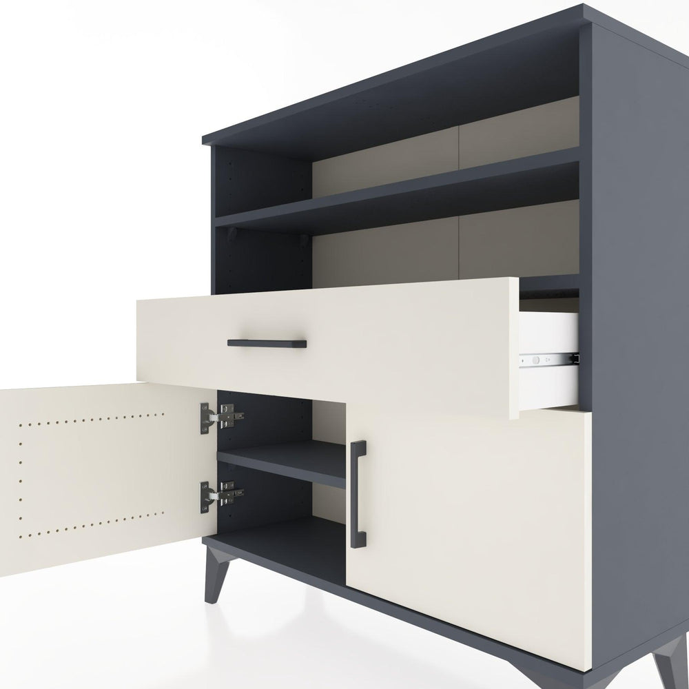 Woodntry Modular Dresser Anthracite 88x30x84 cm Functional F25-2