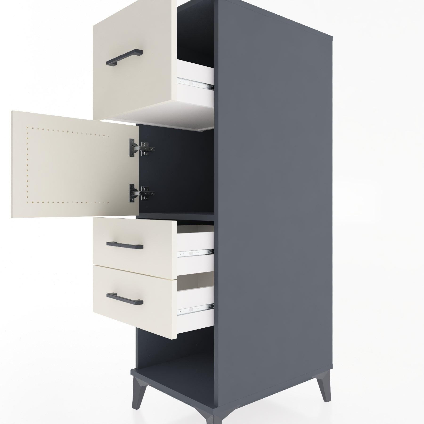 Woodntry Modular Cabinet Anthracite 44x59x122 cm Functional F125-2