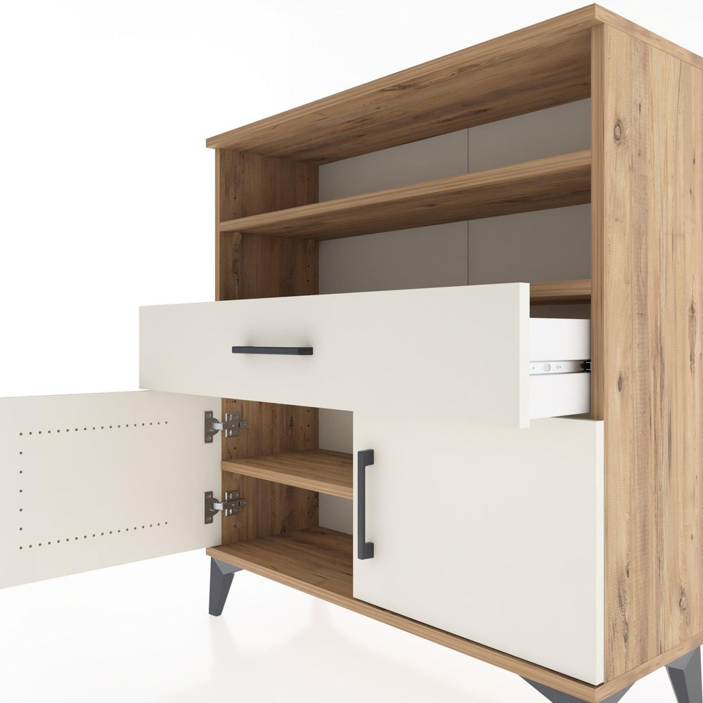 Woodntry Modüler Şifonyer Çam 88x30x84 cm Fonksiyonel F25-3