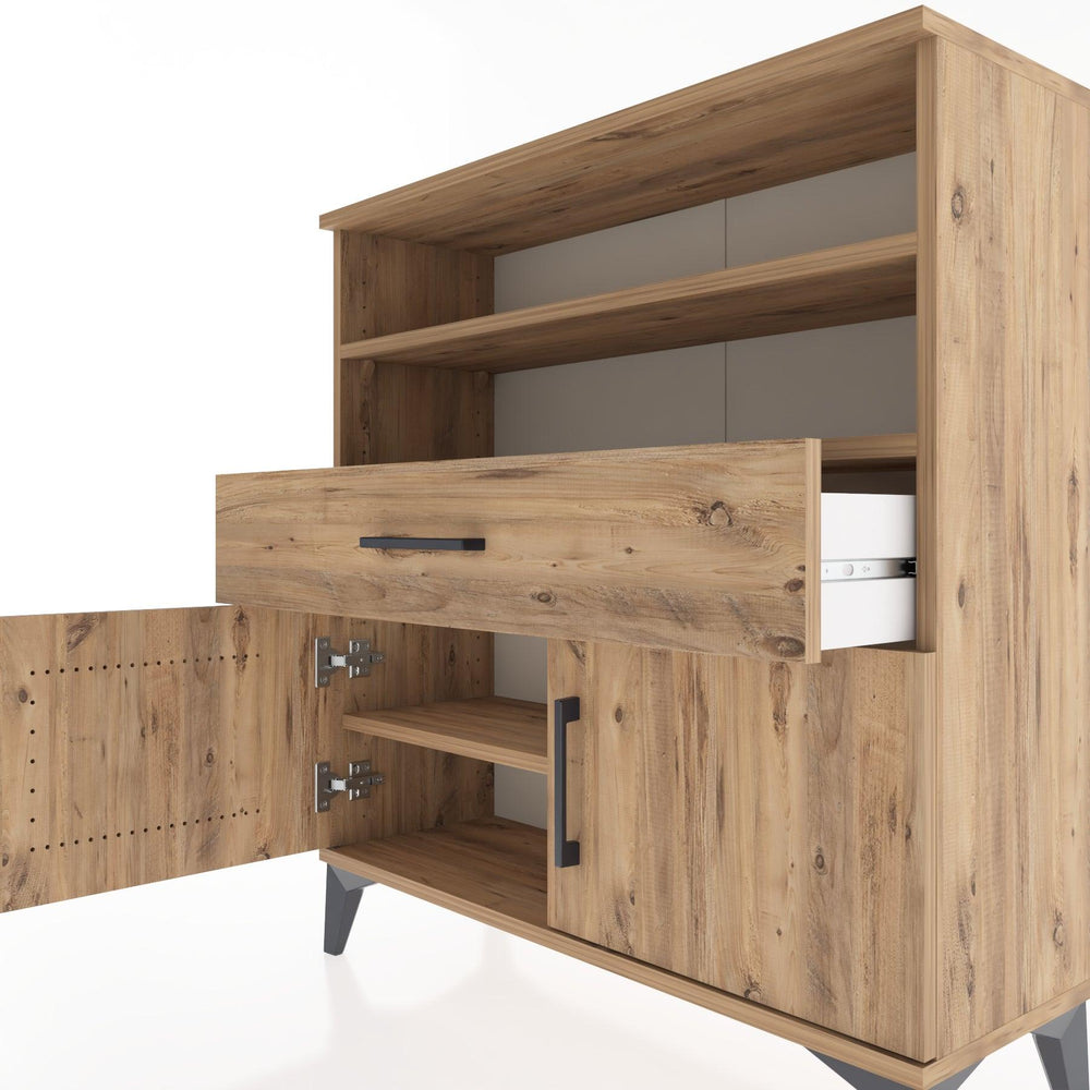 Woodntry Modüler Şifonyer Çam 88x30x84 cm Fonksiyonel F25-3