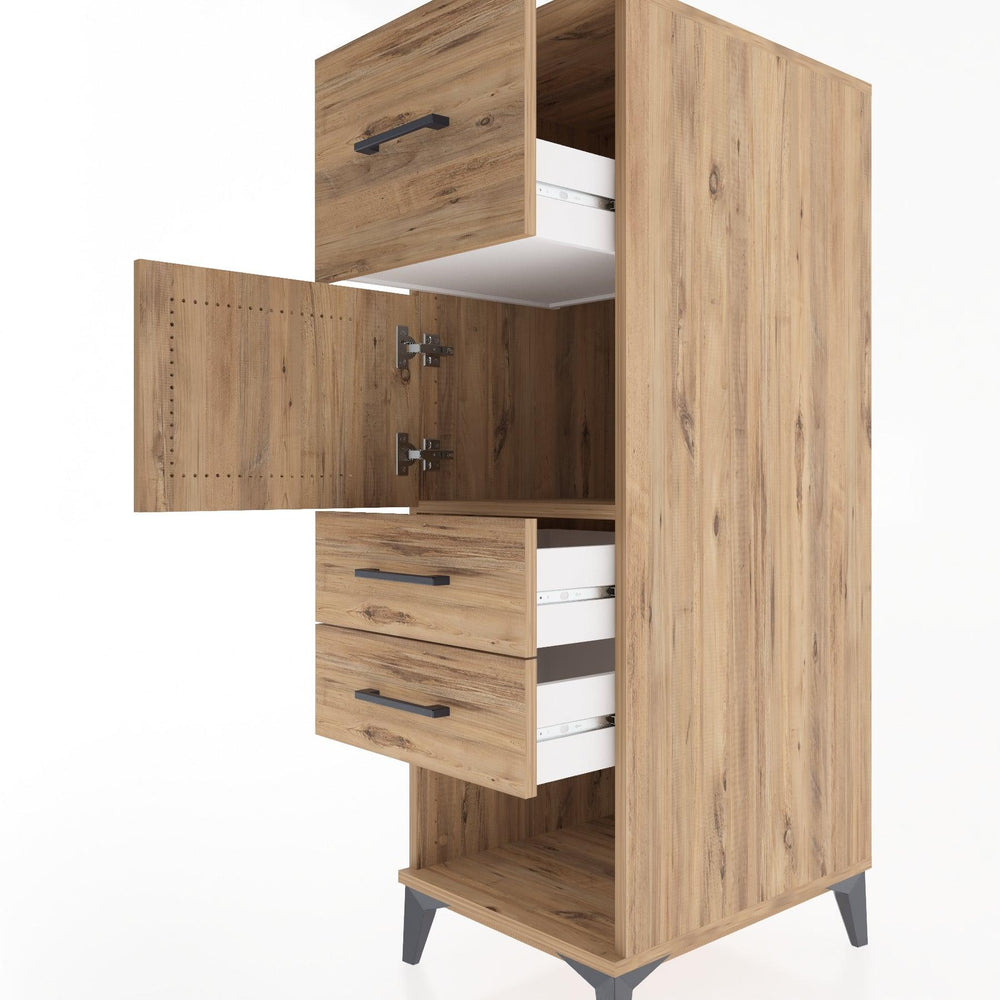 Woodntry Modular Cabinet Pine 44x30x122 cm Functional F25-3