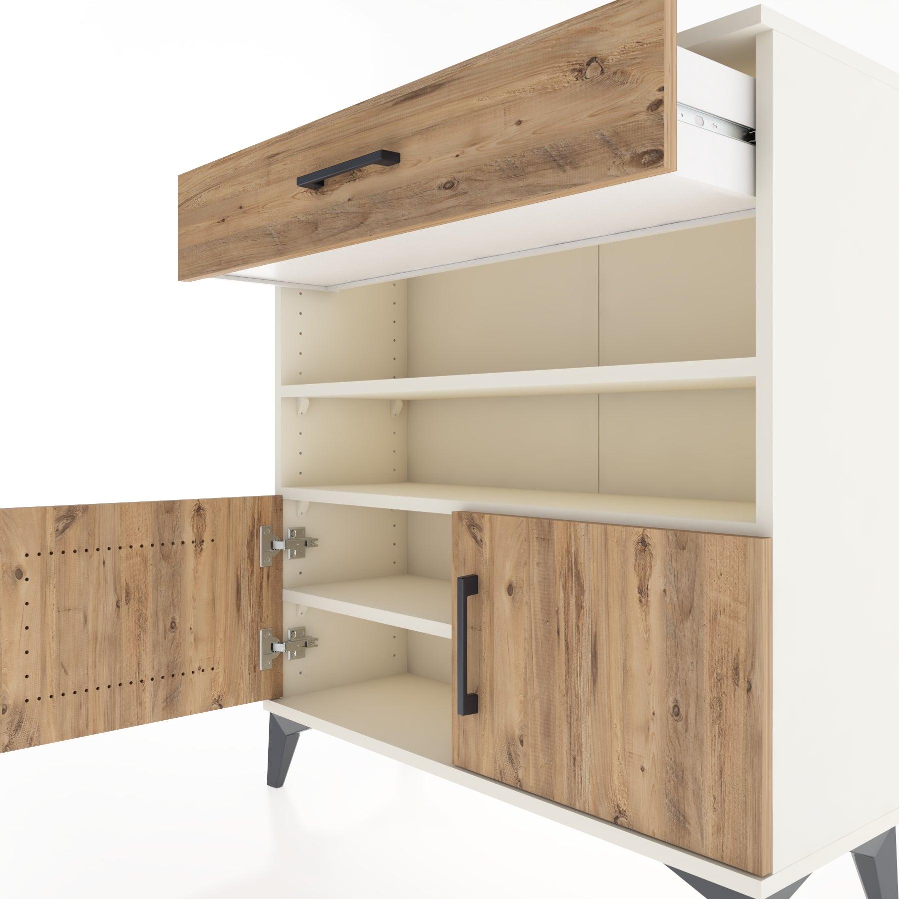 Woodntry Modular Dresser Moonstone 88x30x84 cm Functional F26-1