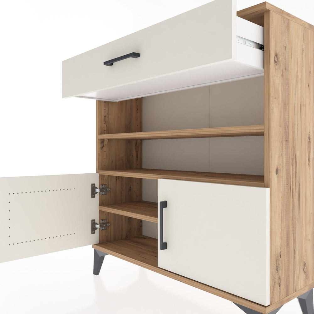 Woodntry Modüler Şifonyer Çam 88x30x84 cm Fonksiyonel F26-3