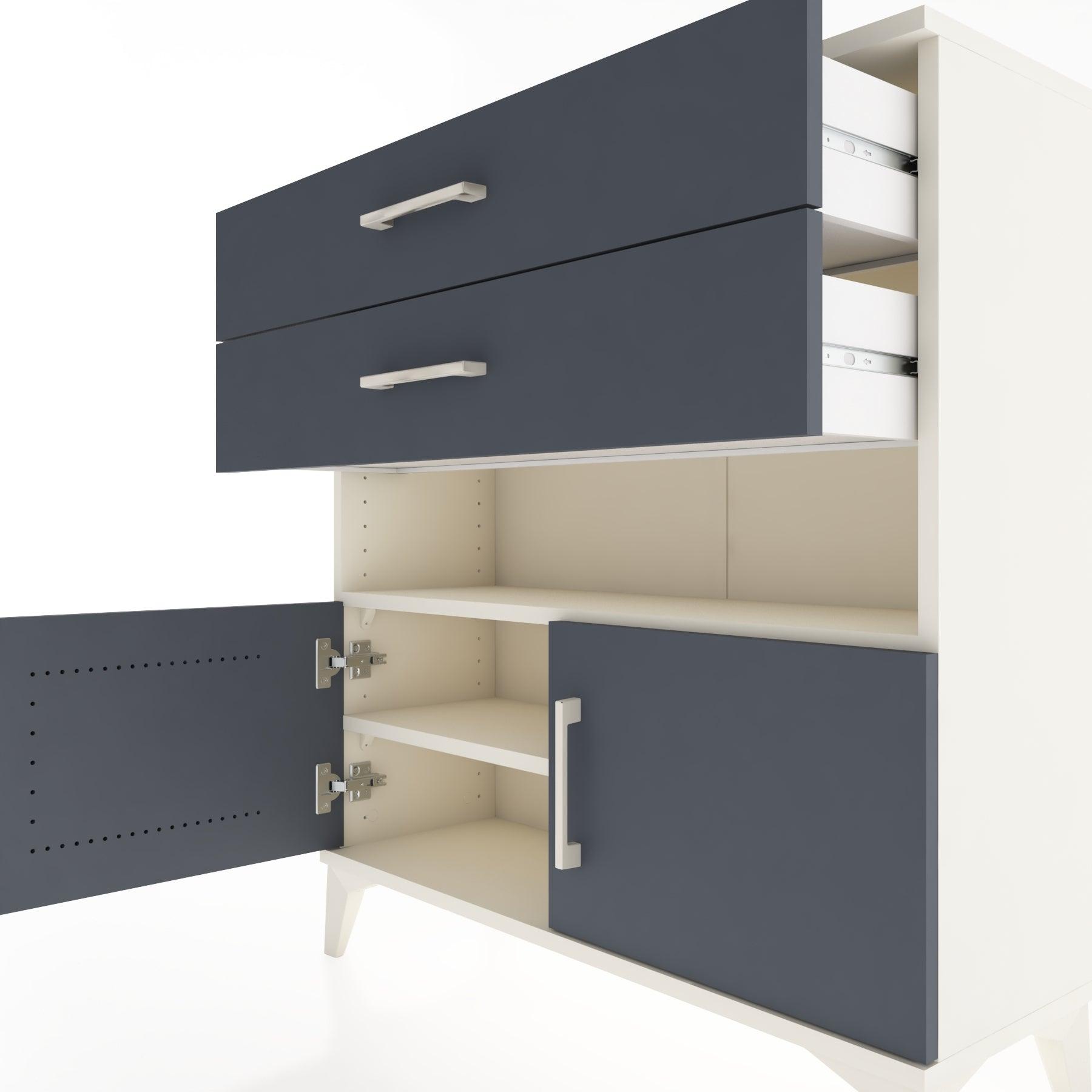 Woodntry Modular Dresser Moonstone 88x30x84 cm Functional F27-1
