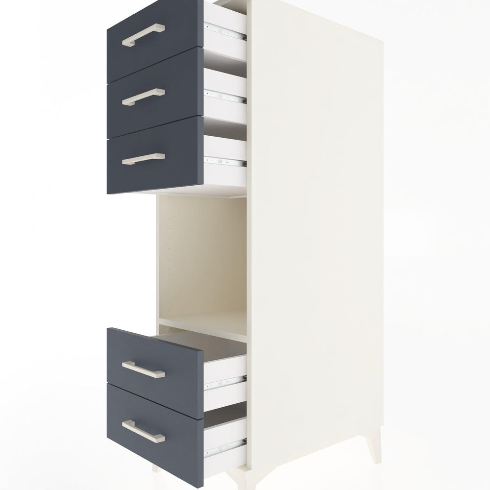 Woodntry Modular Cabinet Moonstone 44x59x122 cm with Drawers and Shelves CR127-1