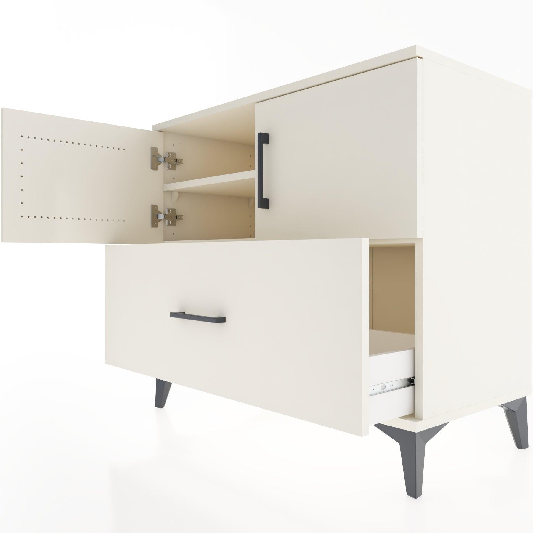 Woodntry Modüler Şifonyer Aytaşı 88x44x68 cm Kapaklı ve Çekmeceli KC27-1