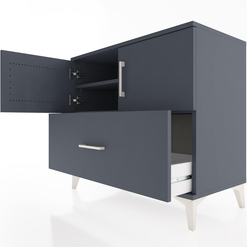 Woodntry Modular Dresser Anthracite 88x44x68 cm with Cover and Drawer KC27-2