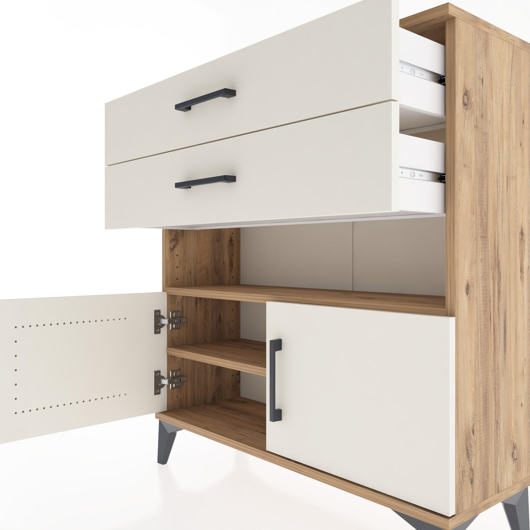 Woodntry Modular Dresser Pine 88x30x84 cm Functional F27-3