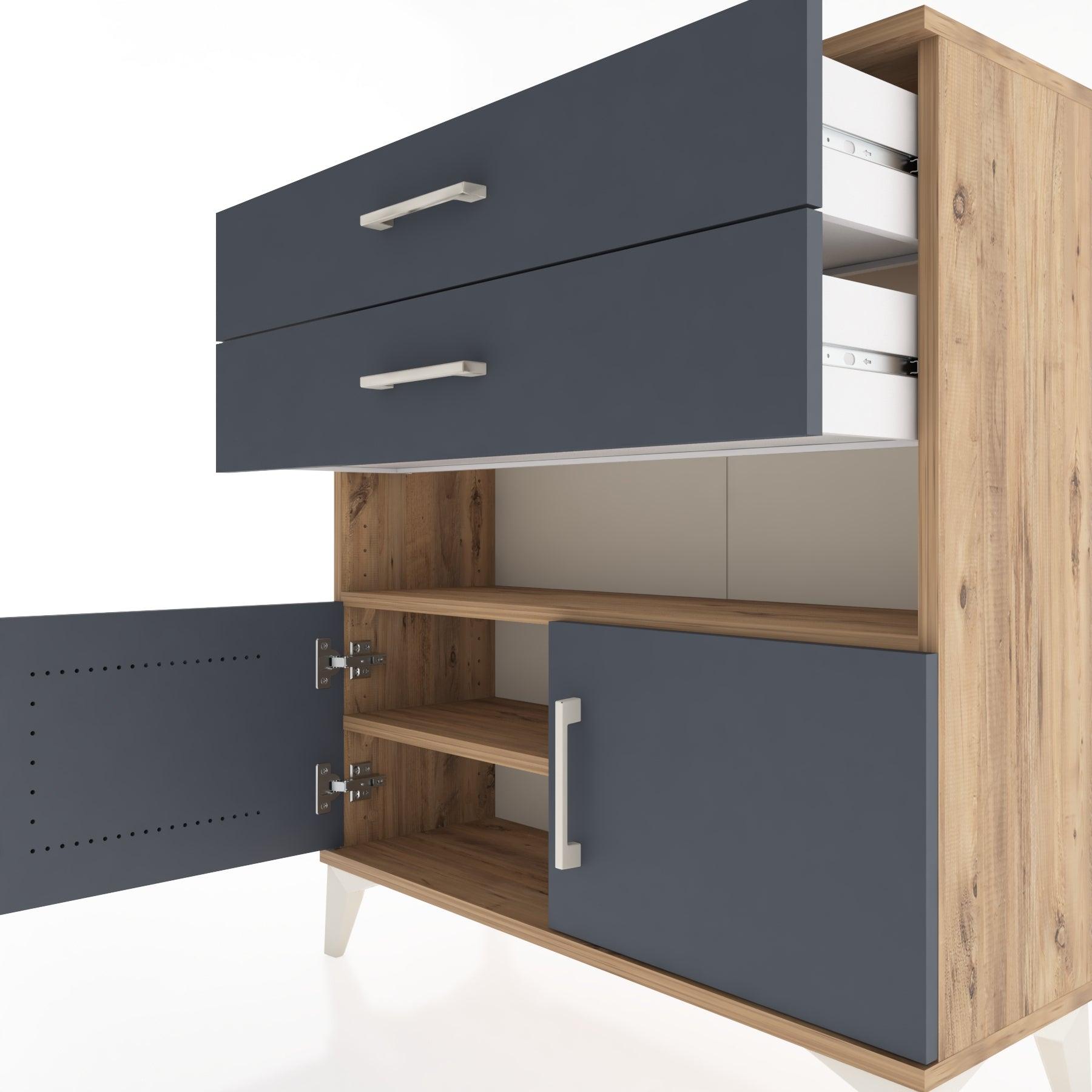 Woodntry Modular Dresser Pine 88x30x84 cm Functional F27-3