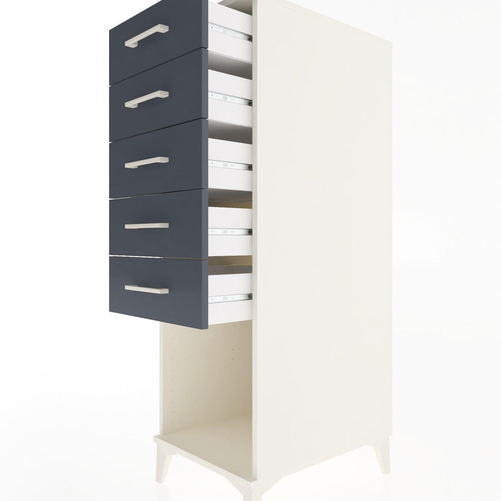 Woodntry Modular Cabinet Moonstone 44x59x122 cm with Drawers and Shelves CR128-1