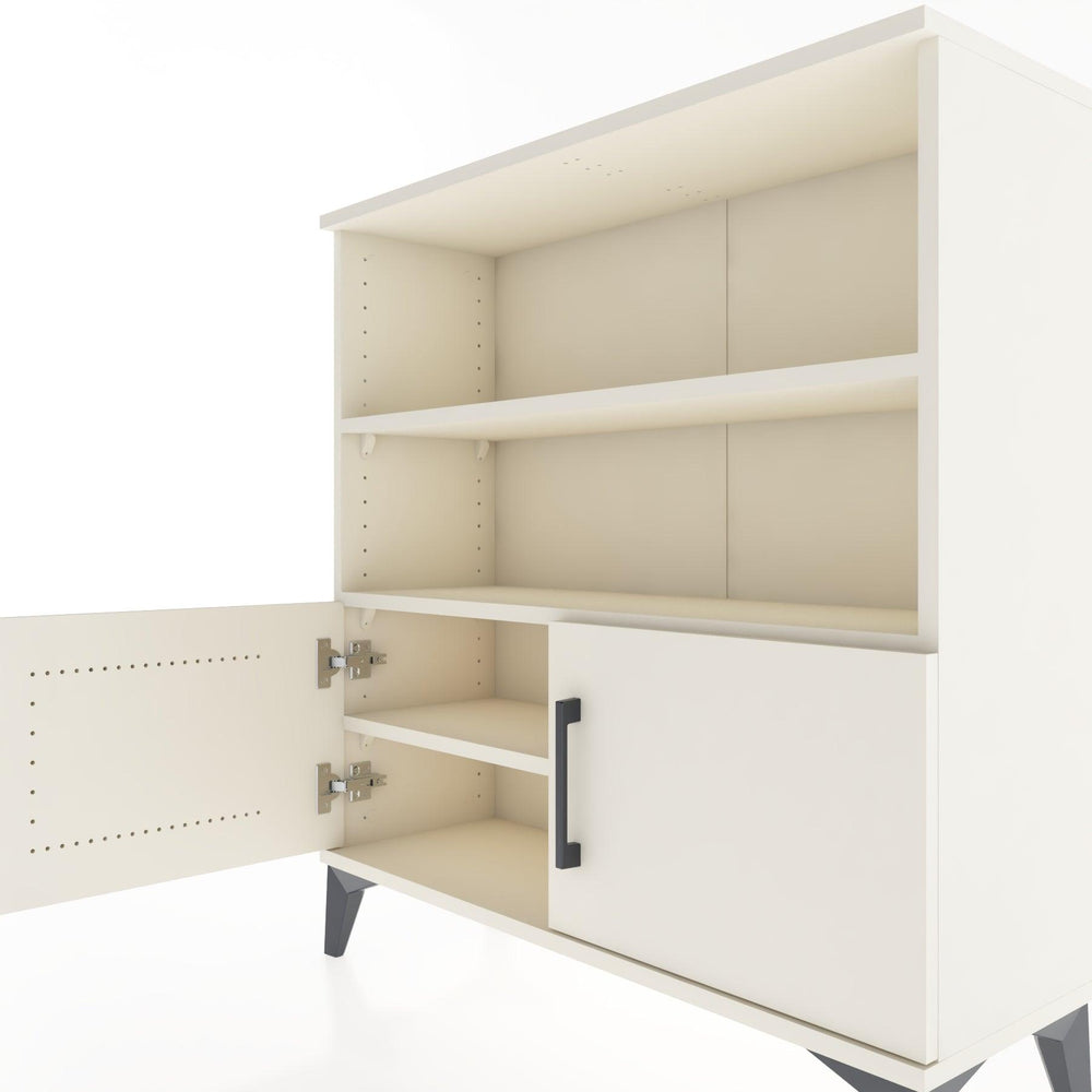 Woodntry Modüler Şifonyer Aytaşı 88x30x84 cm Kapaklı ve Raflı KR28-1