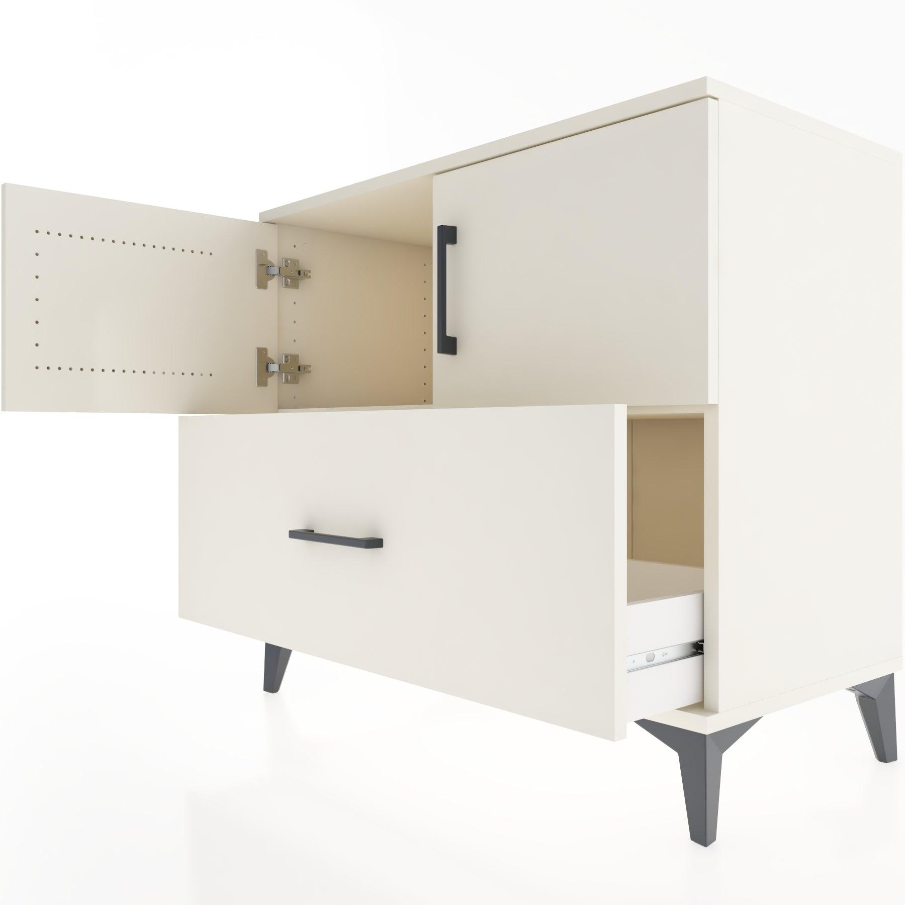 Woodntry Modüler Şifonyer Aytaşı 88x44x68 cm Kapaklı ve Çekmeceli KC28-1