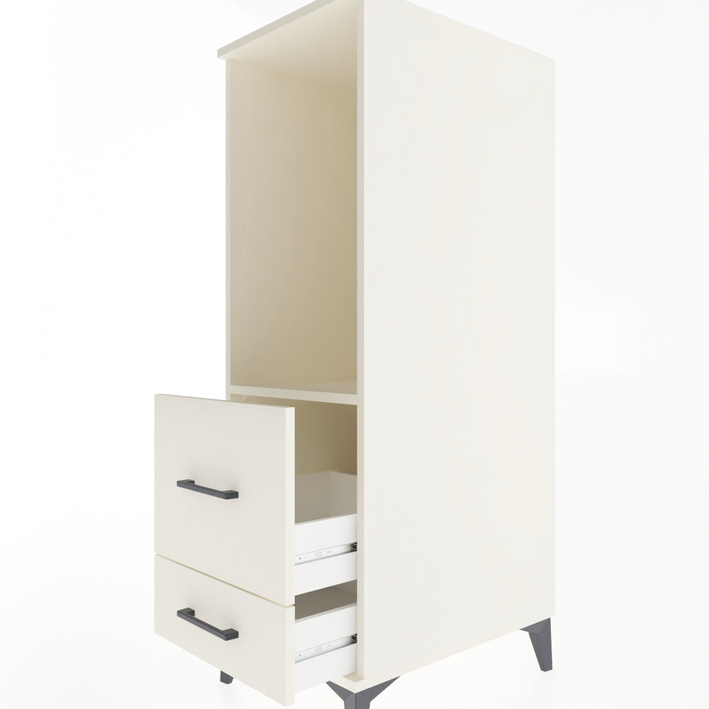 Woodntry Modüler Dolap Aytaşı 44x59x122 cm Çekmeceli ve Raflı CR79-1