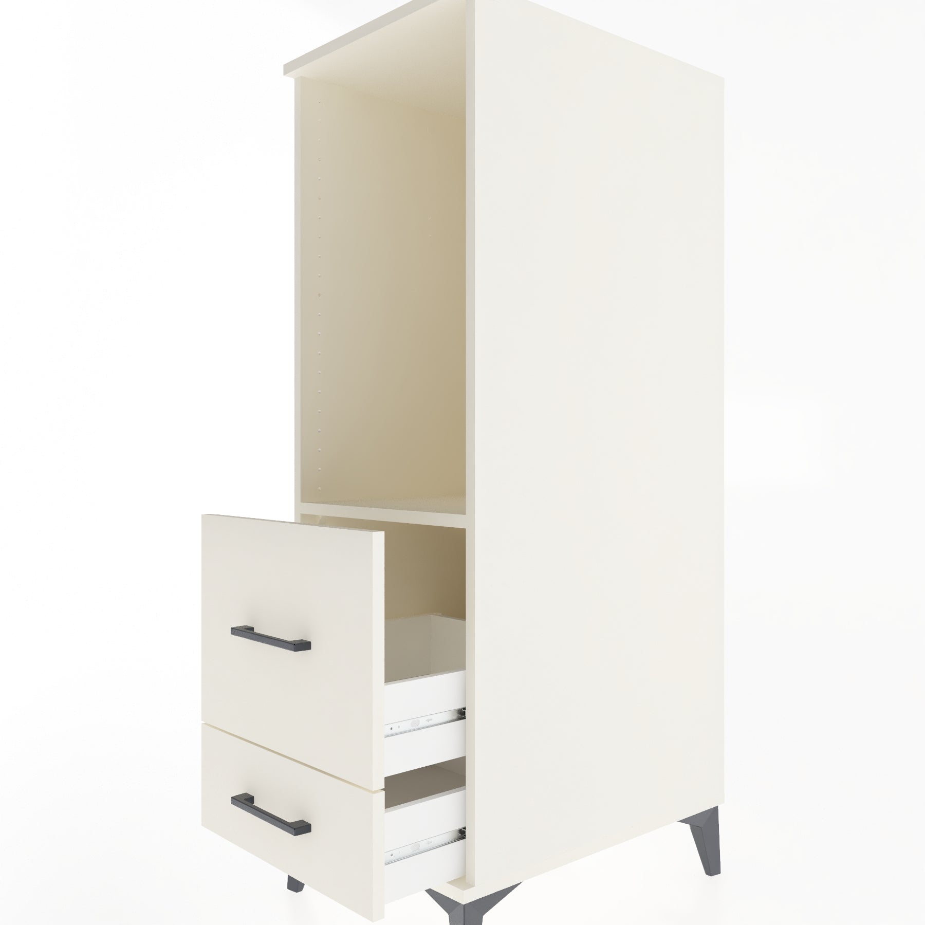 Woodntry Modular Cabinet Moonstone 44x59x122 cm with Drawers and Shelves CR79-1