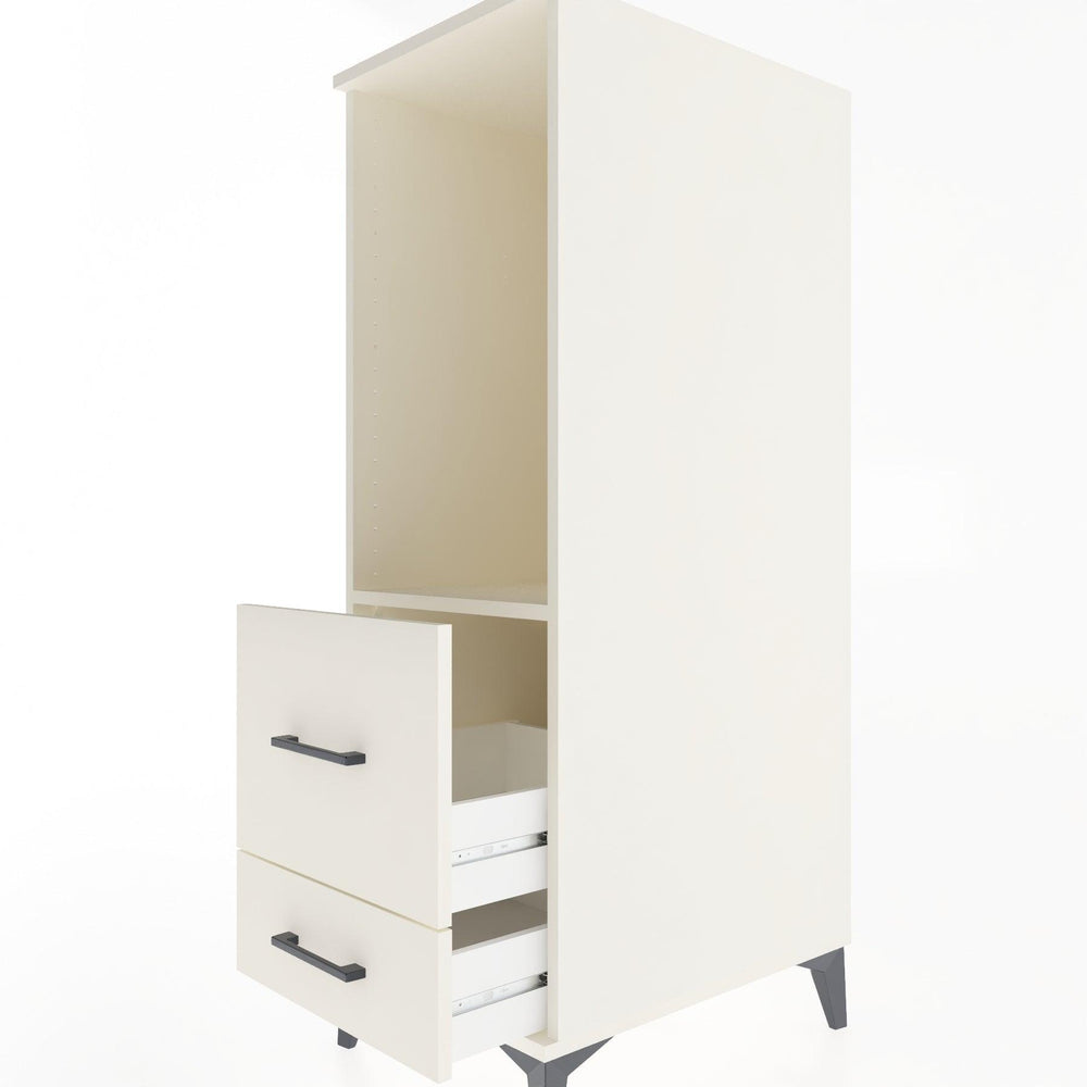 Woodntry Modular Cabinet Moonstone 44x30x122 cm with Drawers and Shelves CR79-1