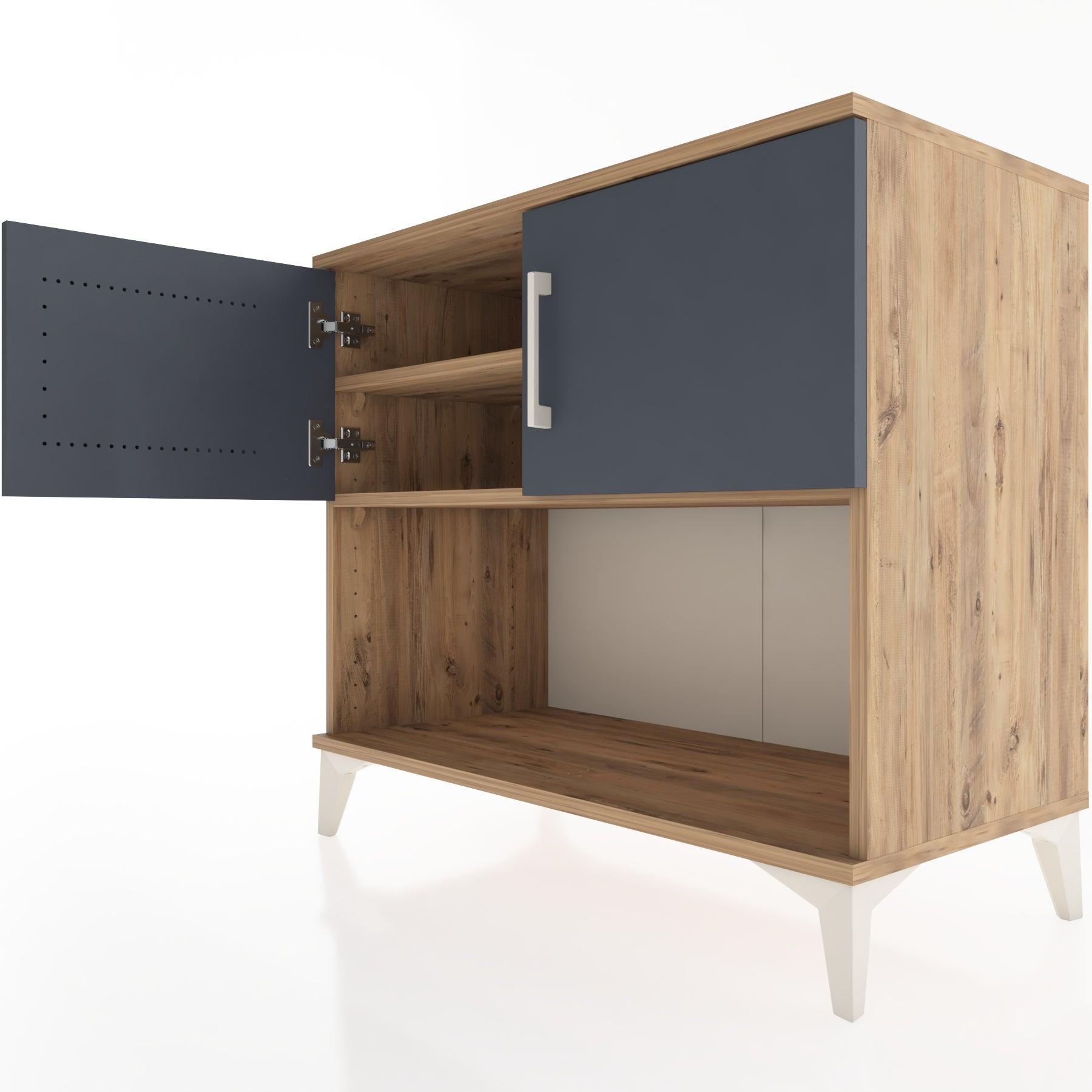 Woodntry Modüler Şifonyer Çam 88x44x68 cm Kapaklı ve Raflı KR29-3