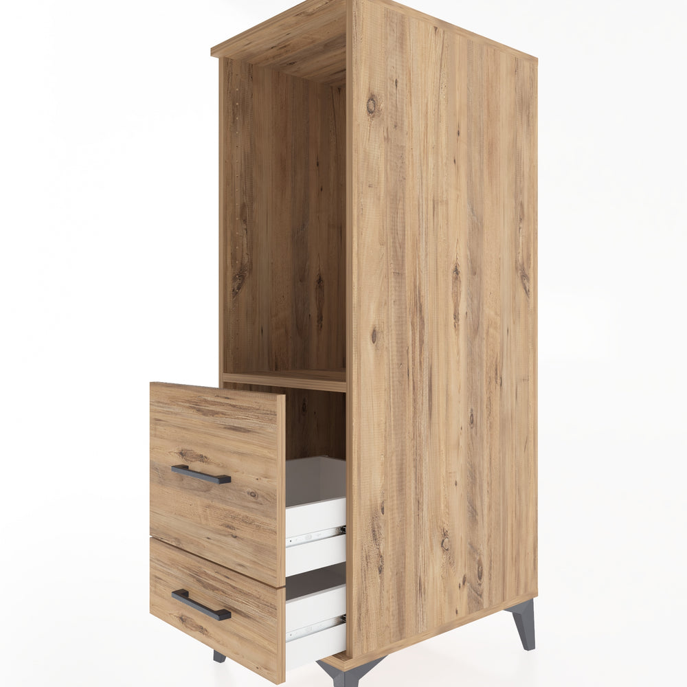 Woodntry Modular Cabinet Pine 44x59x122 cm with Drawers and Shelves CR79-3