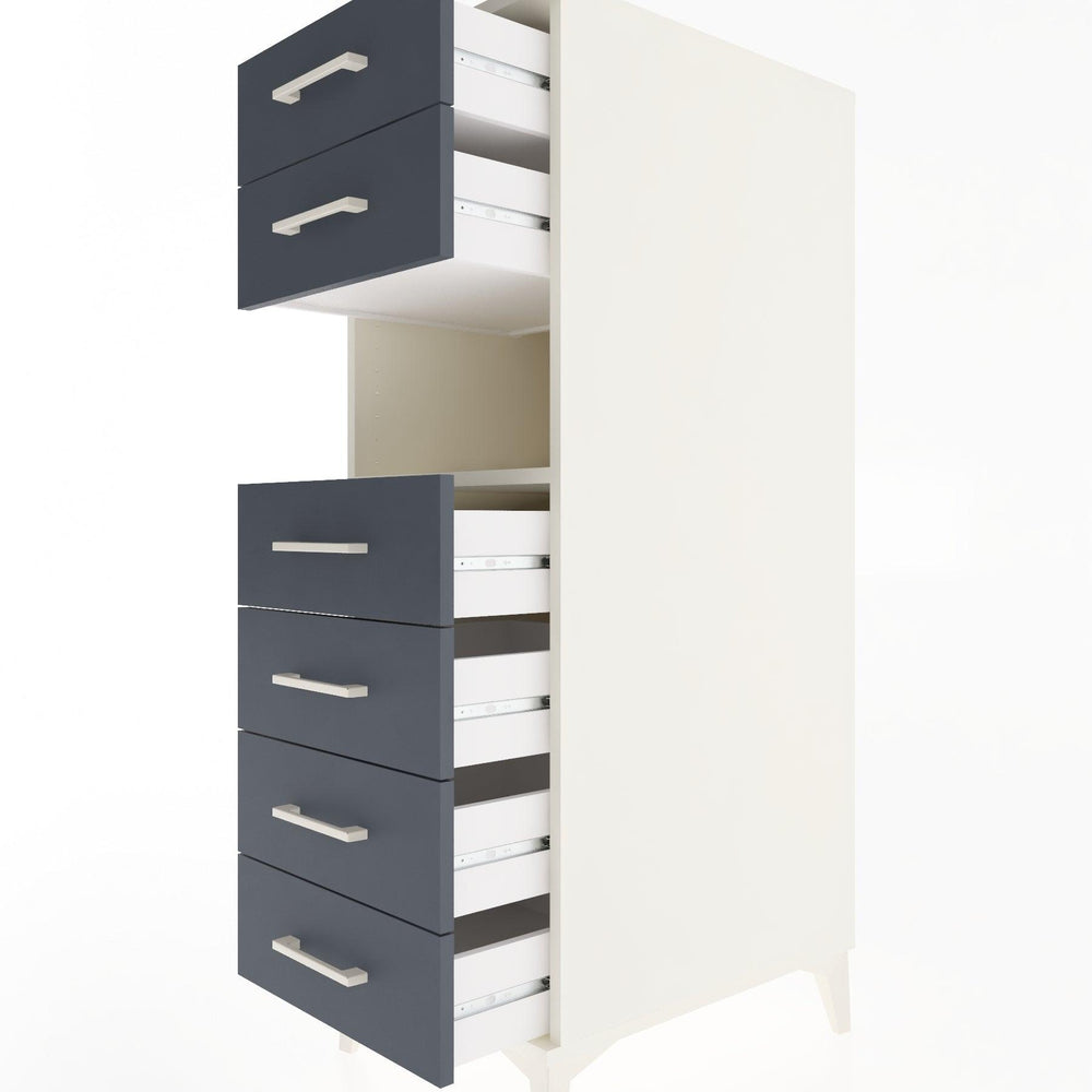 Woodntry Modular Cabinet Moonstone 44x59x122 cm with Drawers and Shelves CR130-1