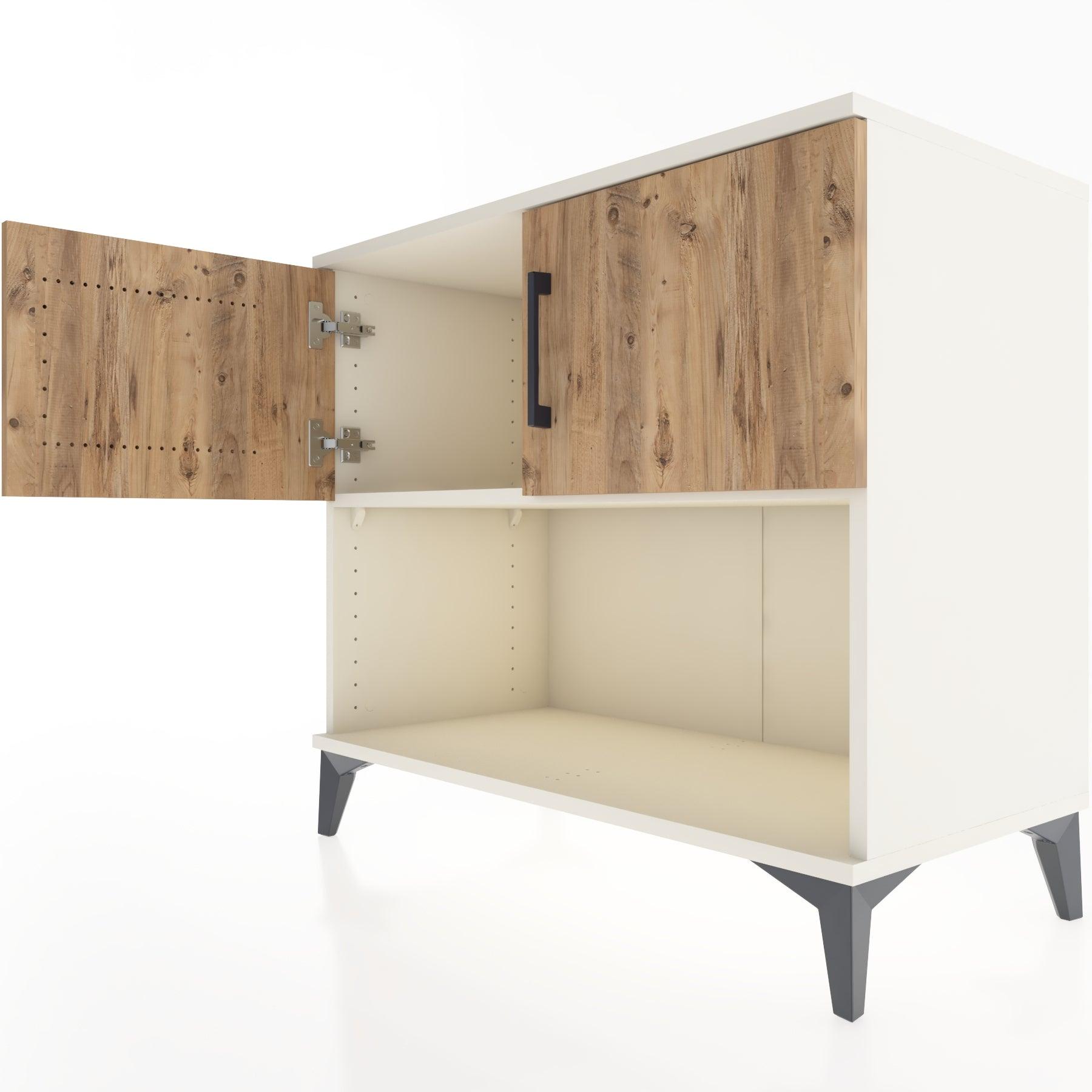 Woodntry Modüler Şifonyer Aytaşı 88x44x68 cm Kapaklı ve Raflı KR30-1