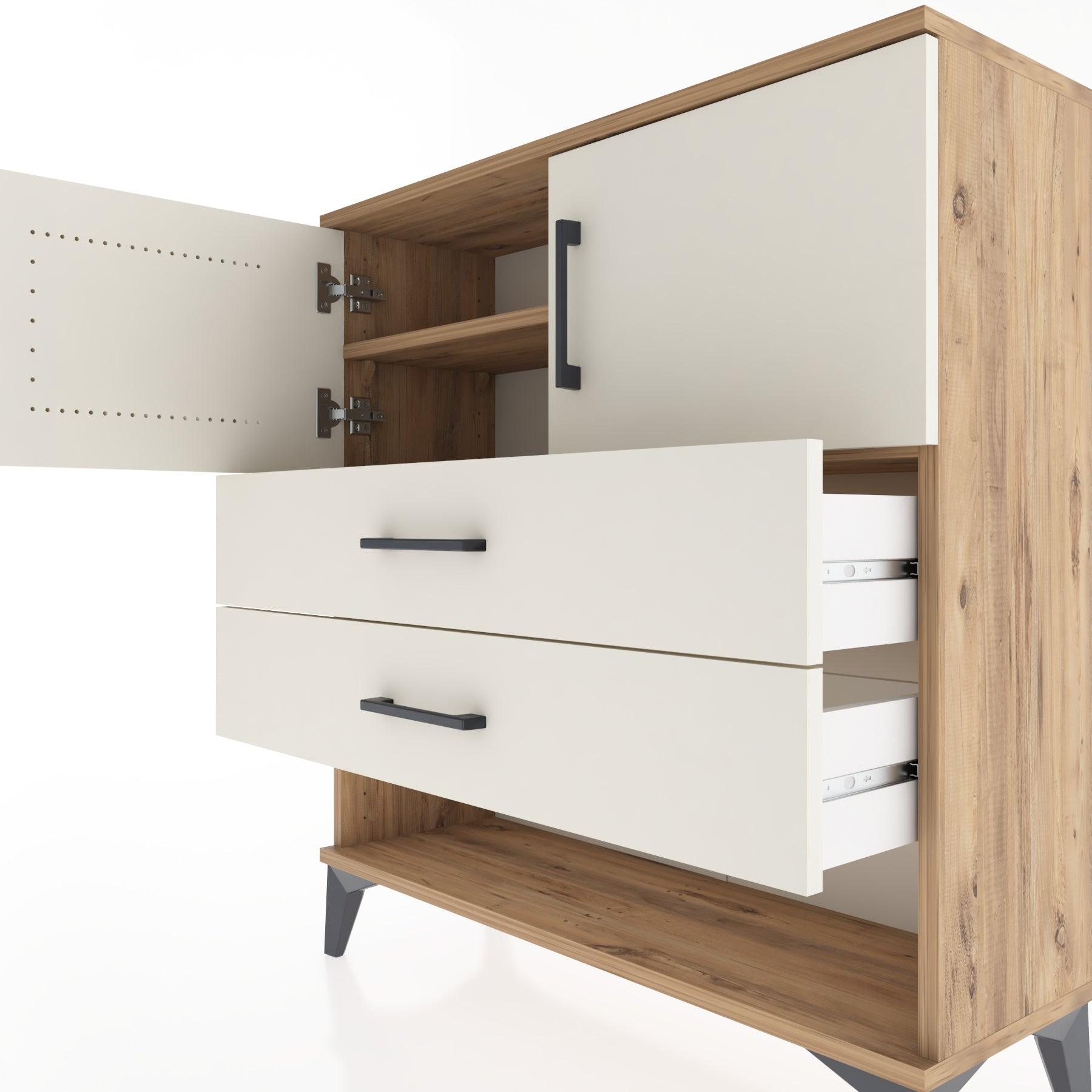 Woodntry Modular Dresser Pine 88x30x84 cm Functional F30-3