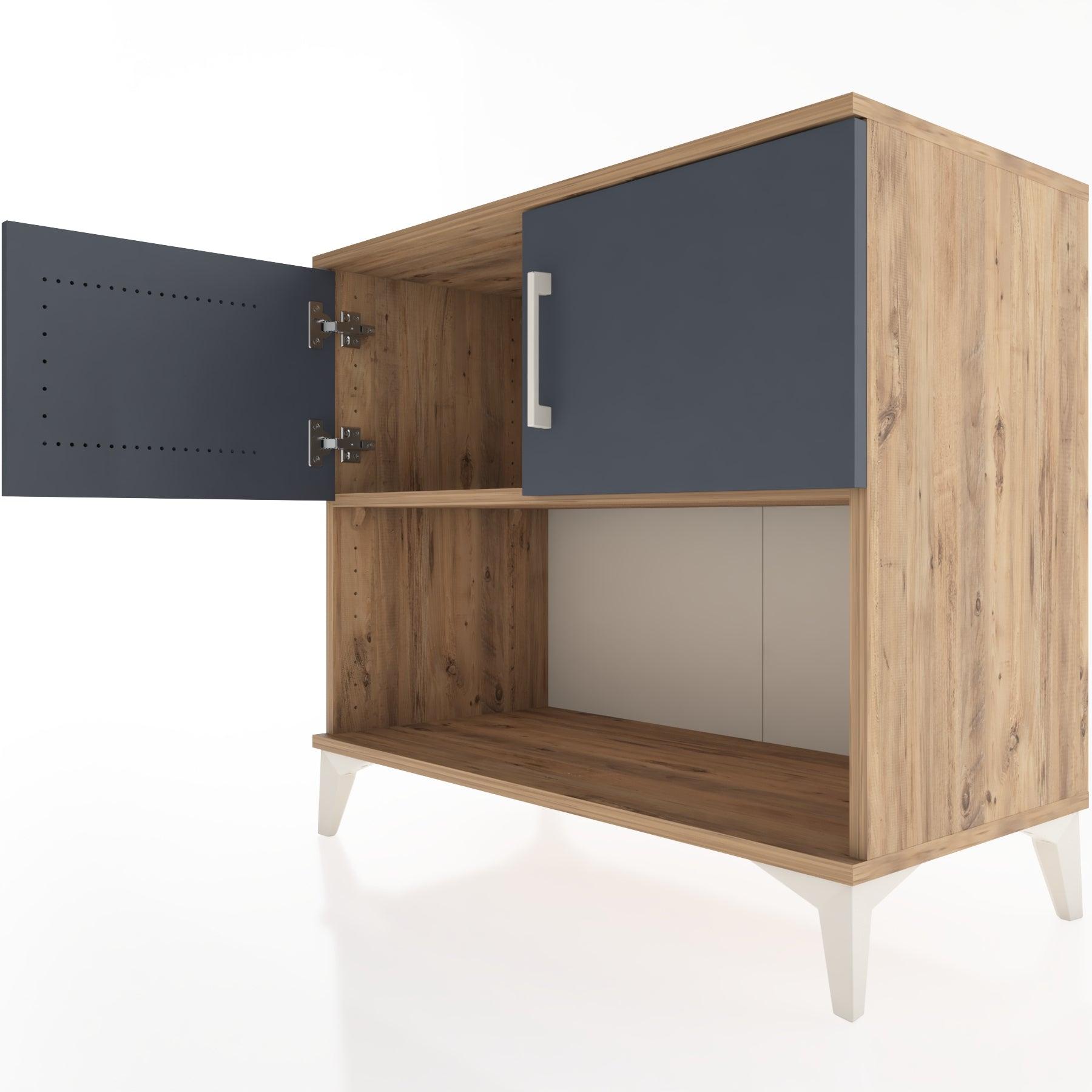 Woodntry Modüler Şifonyer Çam 88x44x68 cm Kapaklı ve Raflı KR30-3