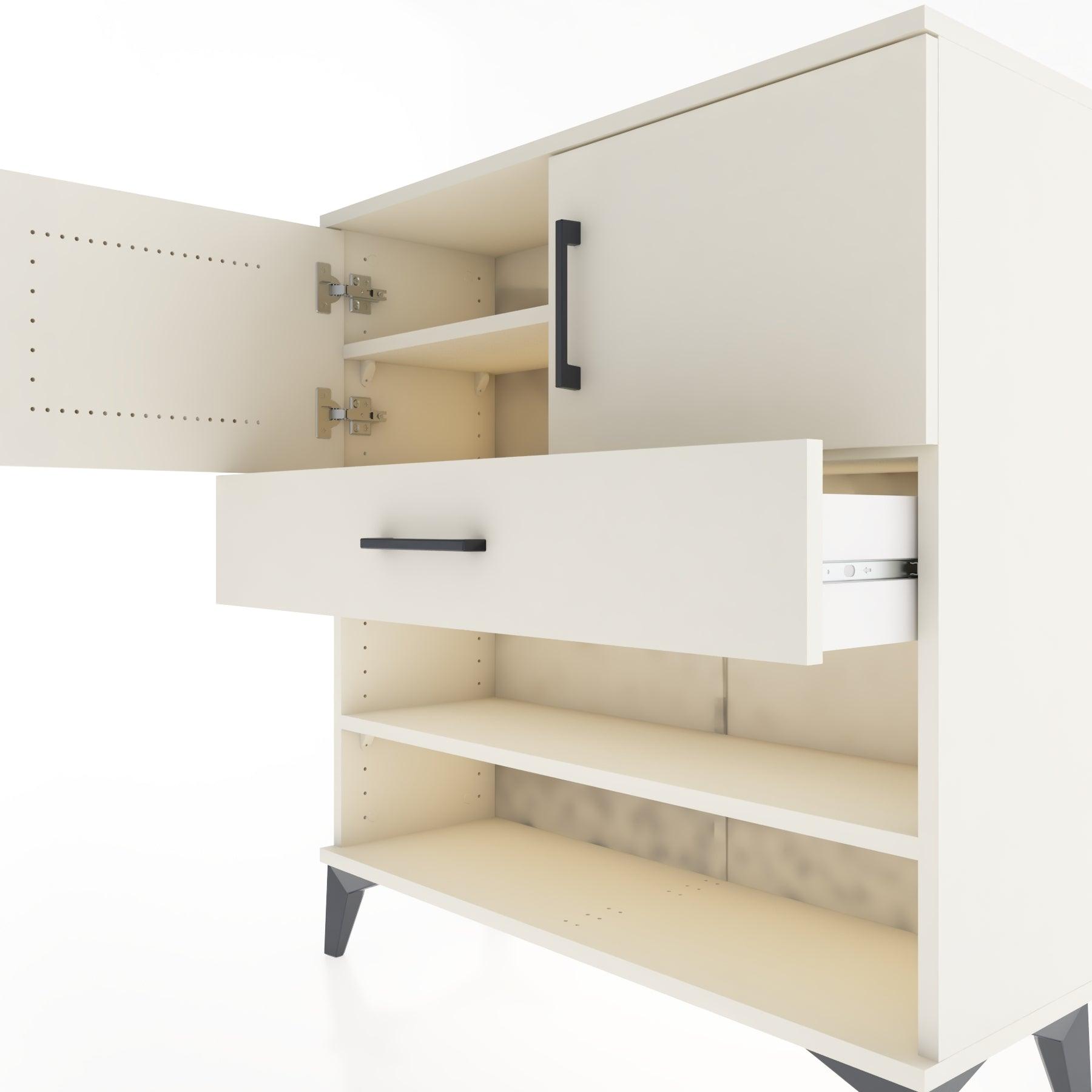 Woodntry Modular Dresser Moonstone 88x30x84 cm Functional F31-1