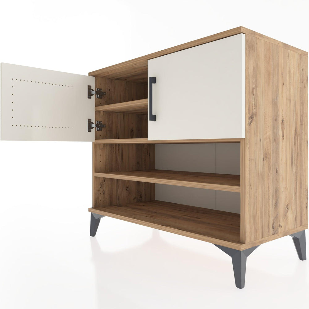 Woodntry Modüler Şifonyer Çam 88x44x68 cm Kapaklı ve Raflı KR31-3