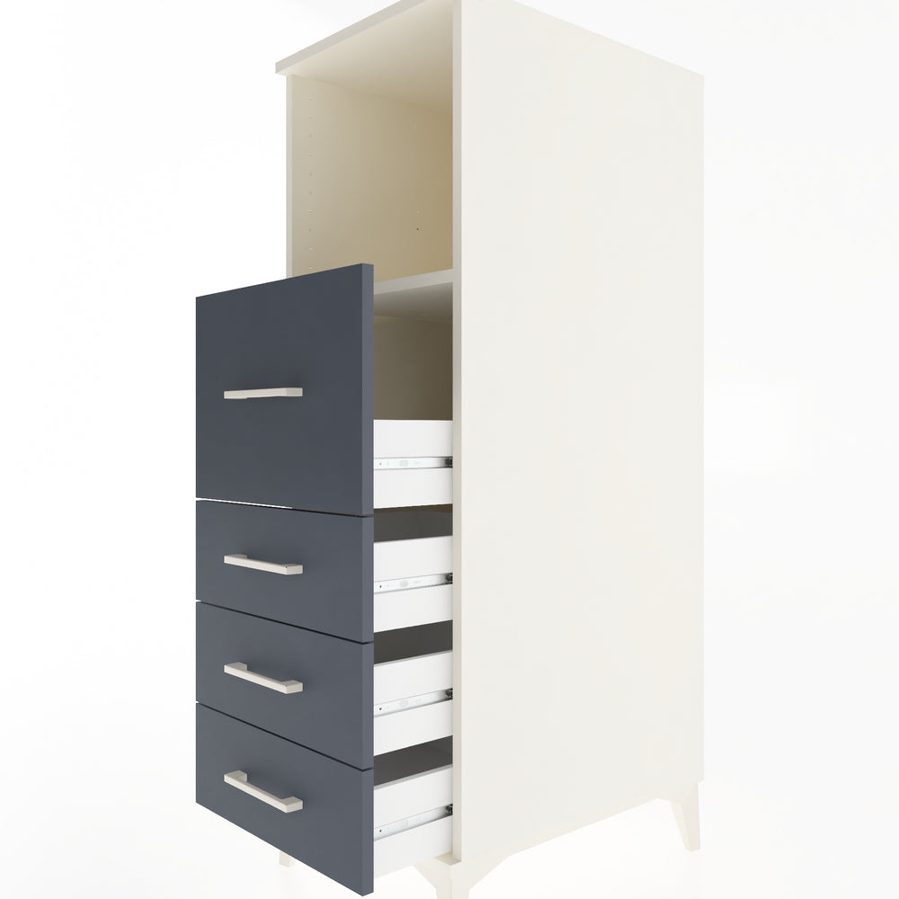 Woodntry Modular Cabinet Moonstone 44x59x122 cm with Drawers and Shelves CR82-1