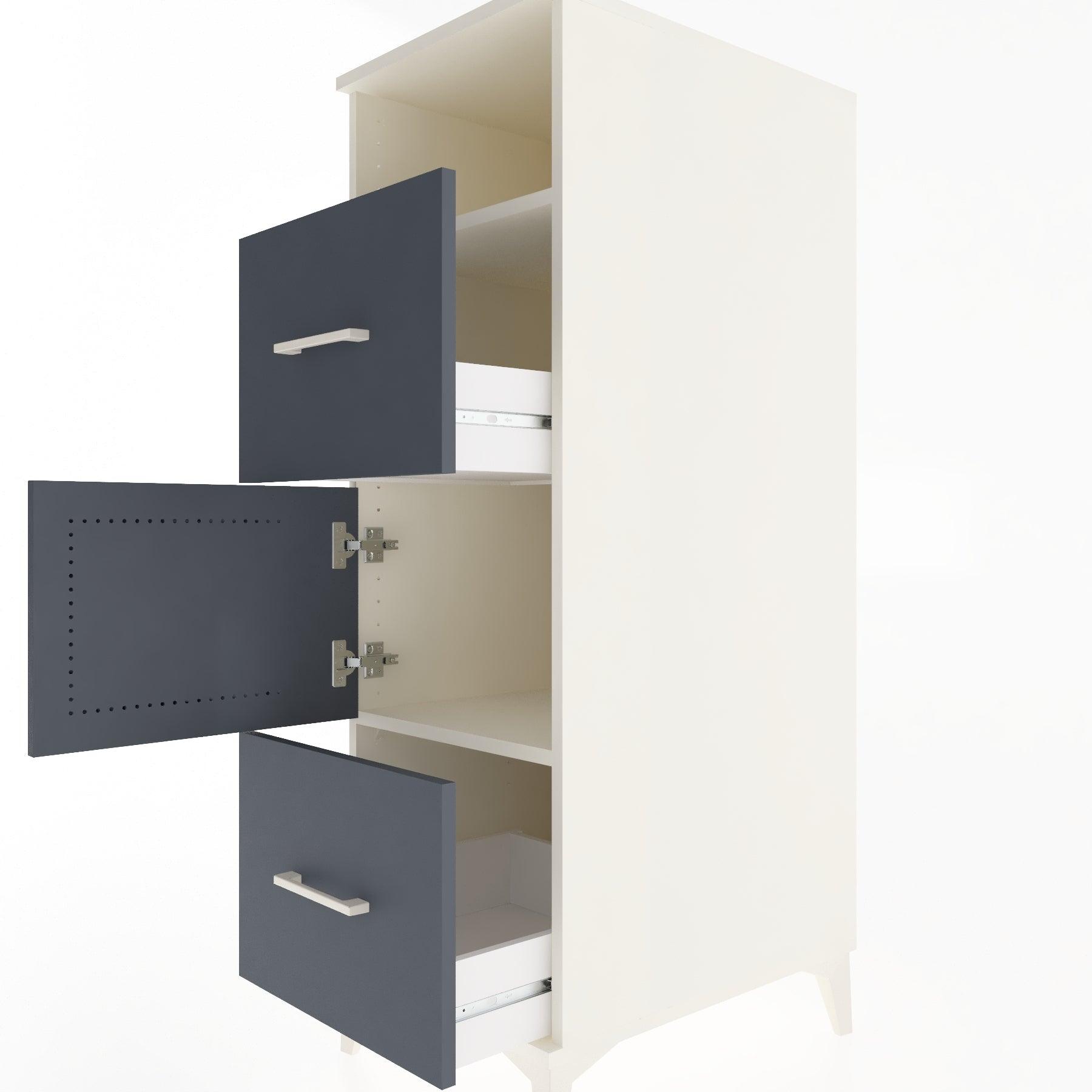 Woodntry Modular Cabinet Moonstone 44x59x122 cm Functional F132-1