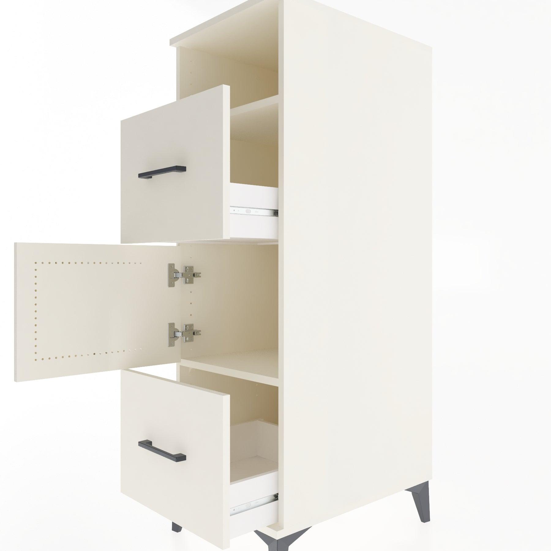 Woodntry Modular Cabinet Moonstone 44x59x122 cm Functional F132-1