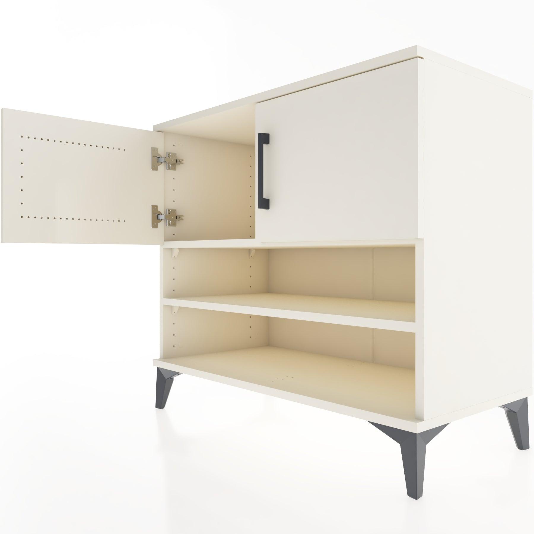 Woodntry Modüler Şifonyer Aytaşı 88x44x68 cm Kapaklı ve Raflı KR32-1