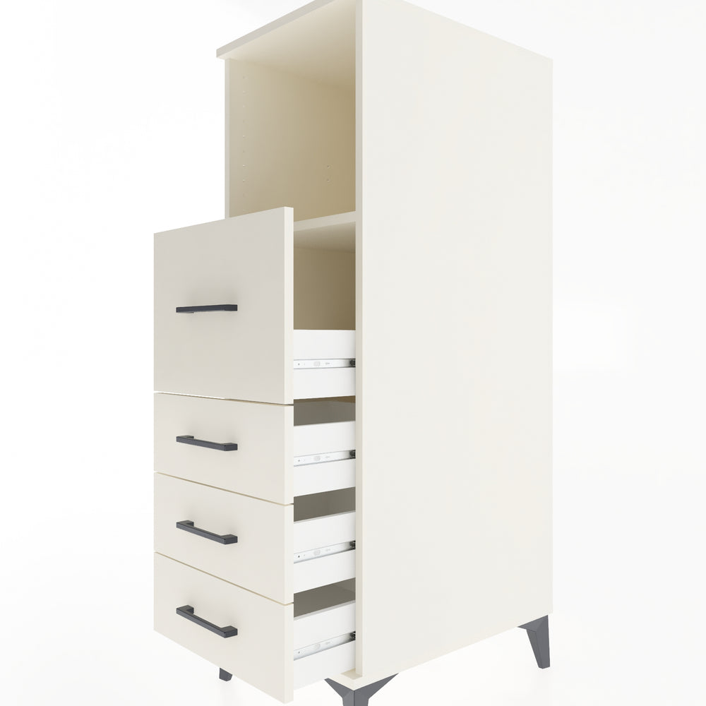 Woodntry Modular Cabinet Moonstone 44x59x122 cm with Drawers and Shelves CR82-1