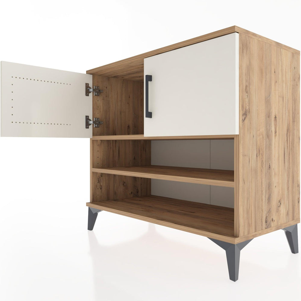 Woodntry Modüler Şifonyer Çam 88x44x68 cm Kapaklı ve Raflı KR32-3