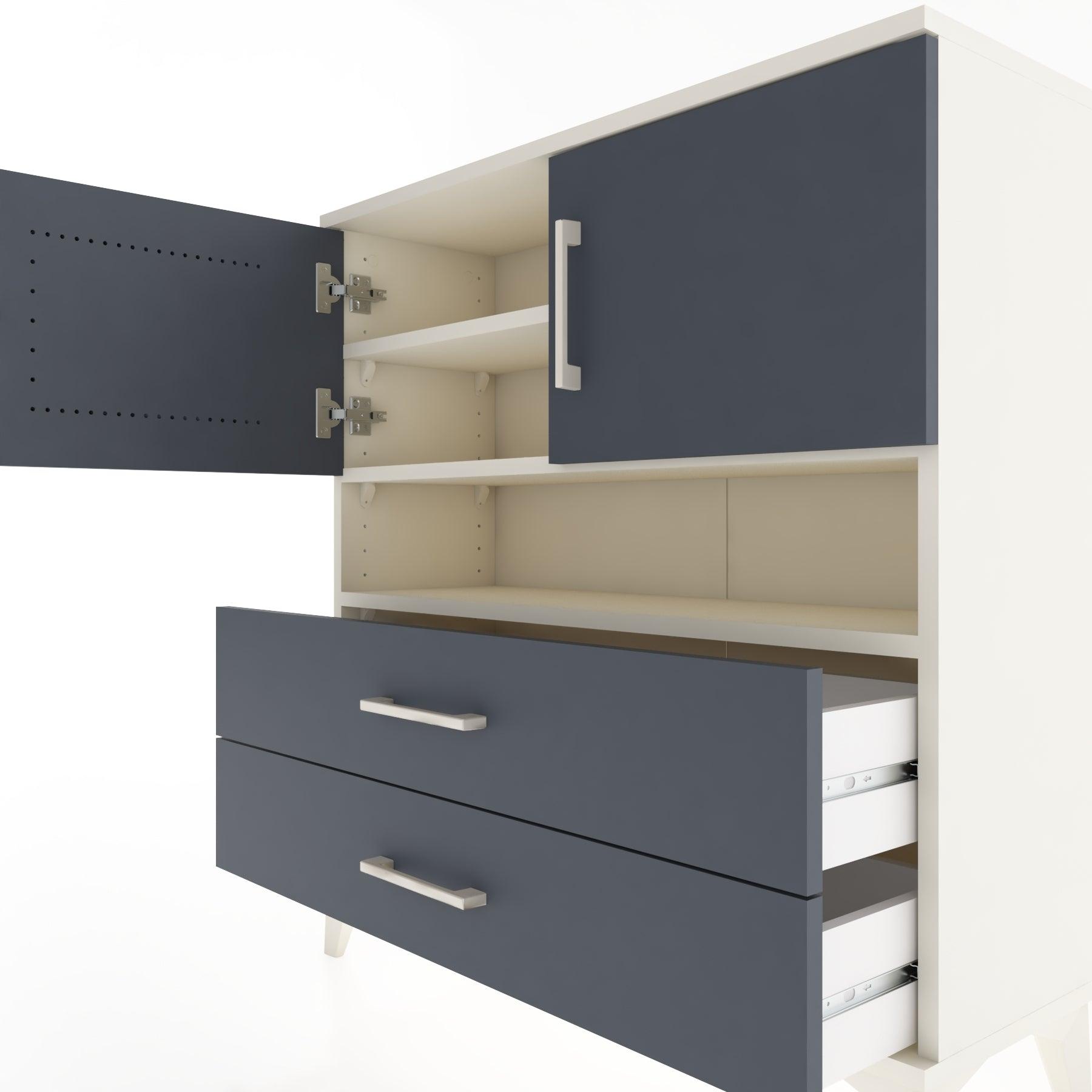 Woodntry Modular Dresser Moonstone 88x30x84 cm Functional F33-1