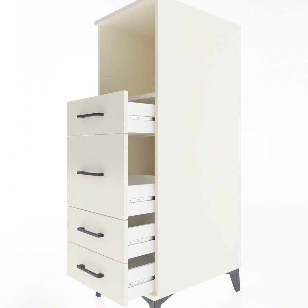 Woodntry Modular Cabinet Moonstone 44x59x122 cm with Drawers and Shelves CR83-1
