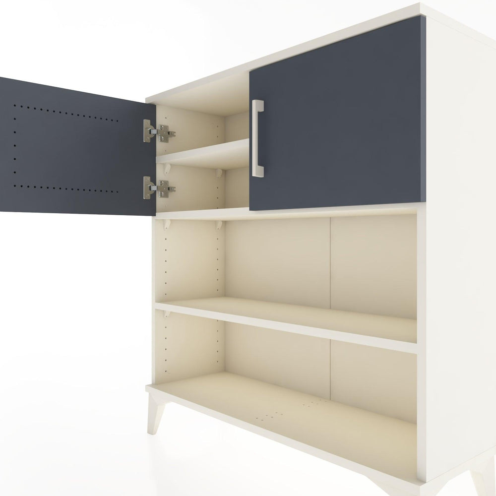 Woodntry Modüler Şifonyer Aytaşı 88x30x84 cm Kapaklı ve Raflı KR34-1