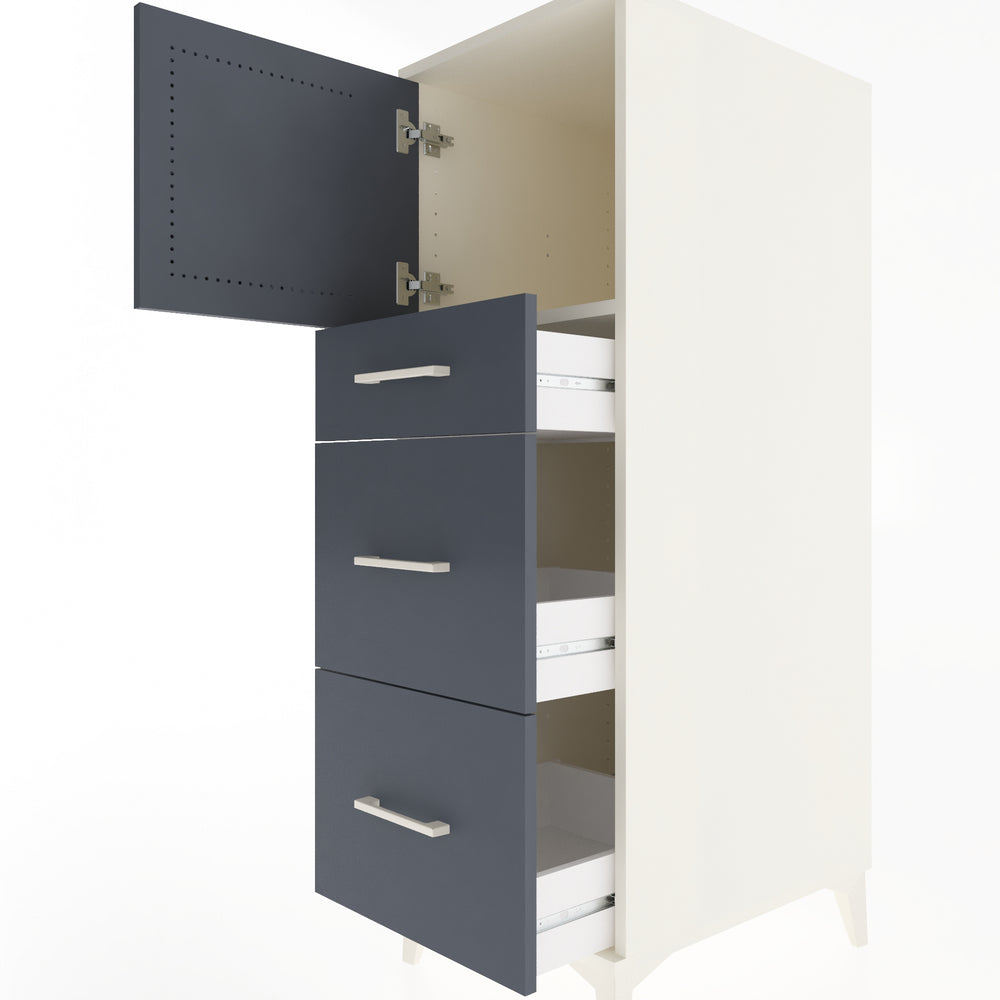 Woodntry Modüler Dolap Aytaşı 44x59x122 cm Kapaklı ve Çekmeceli KC34-1