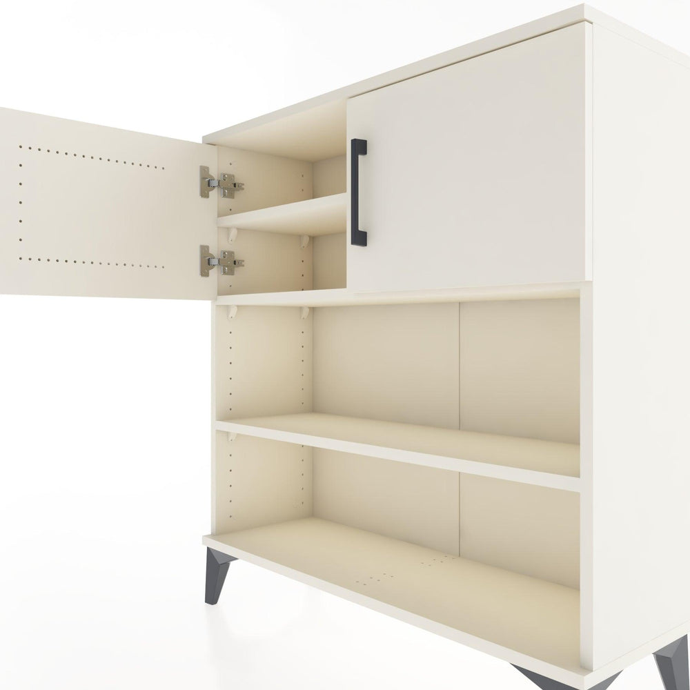 Woodntry Modüler Şifonyer Aytaşı 88x30x84 cm Kapaklı ve Raflı KR34-1