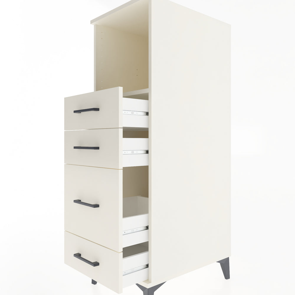 Woodntry Modular Cabinet Moonstone 44x59x122 cm with Drawers and Shelves CR84-1