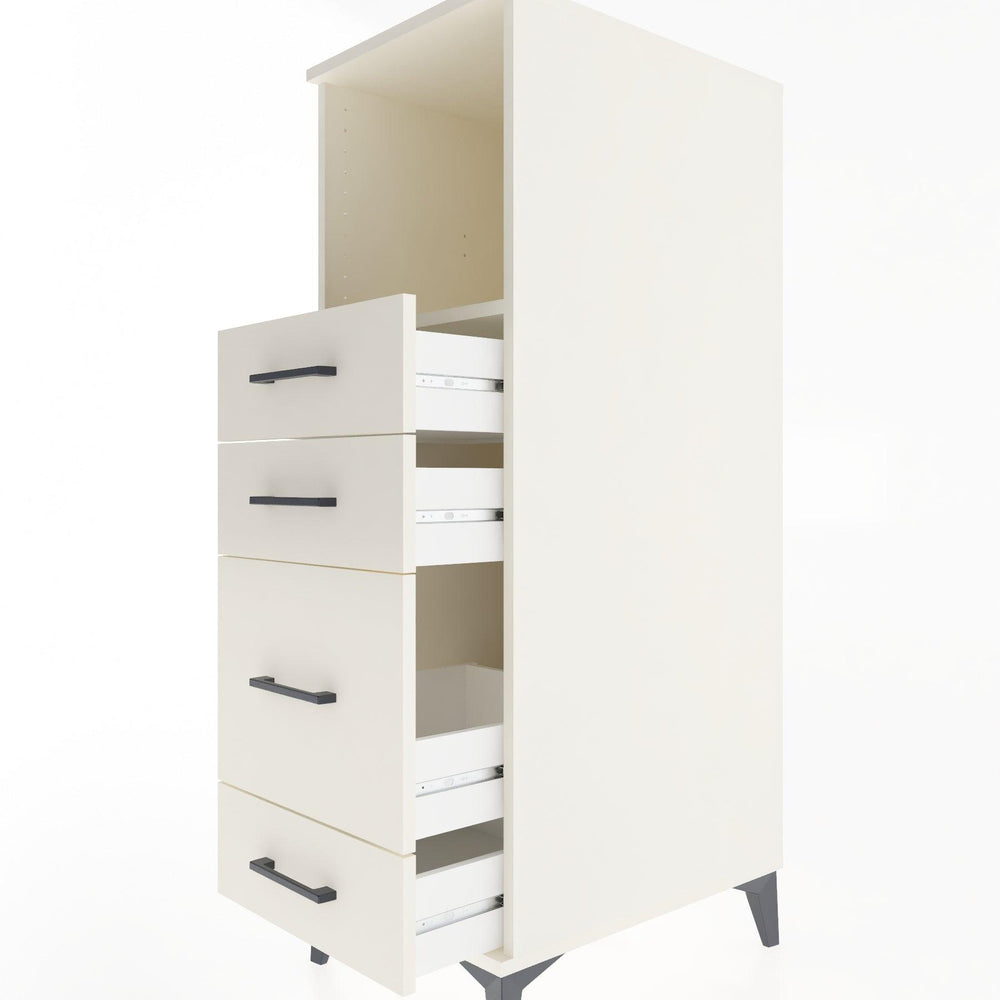 Woodntry Modular Cabinet Moonstone 44x30x122 cm with Drawers and Shelves CR84-1