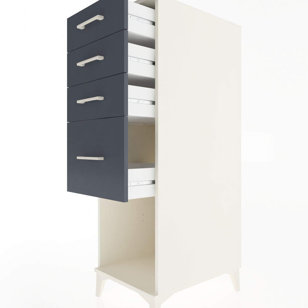 Woodntry Modular Cabinet Moonstone 44x59x122 cm with Drawers and Shelves CR85-1