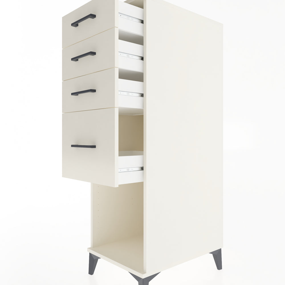 Woodntry Modular Cabinet Moonstone 44x59x122 cm with Drawers and Shelves CR85-1