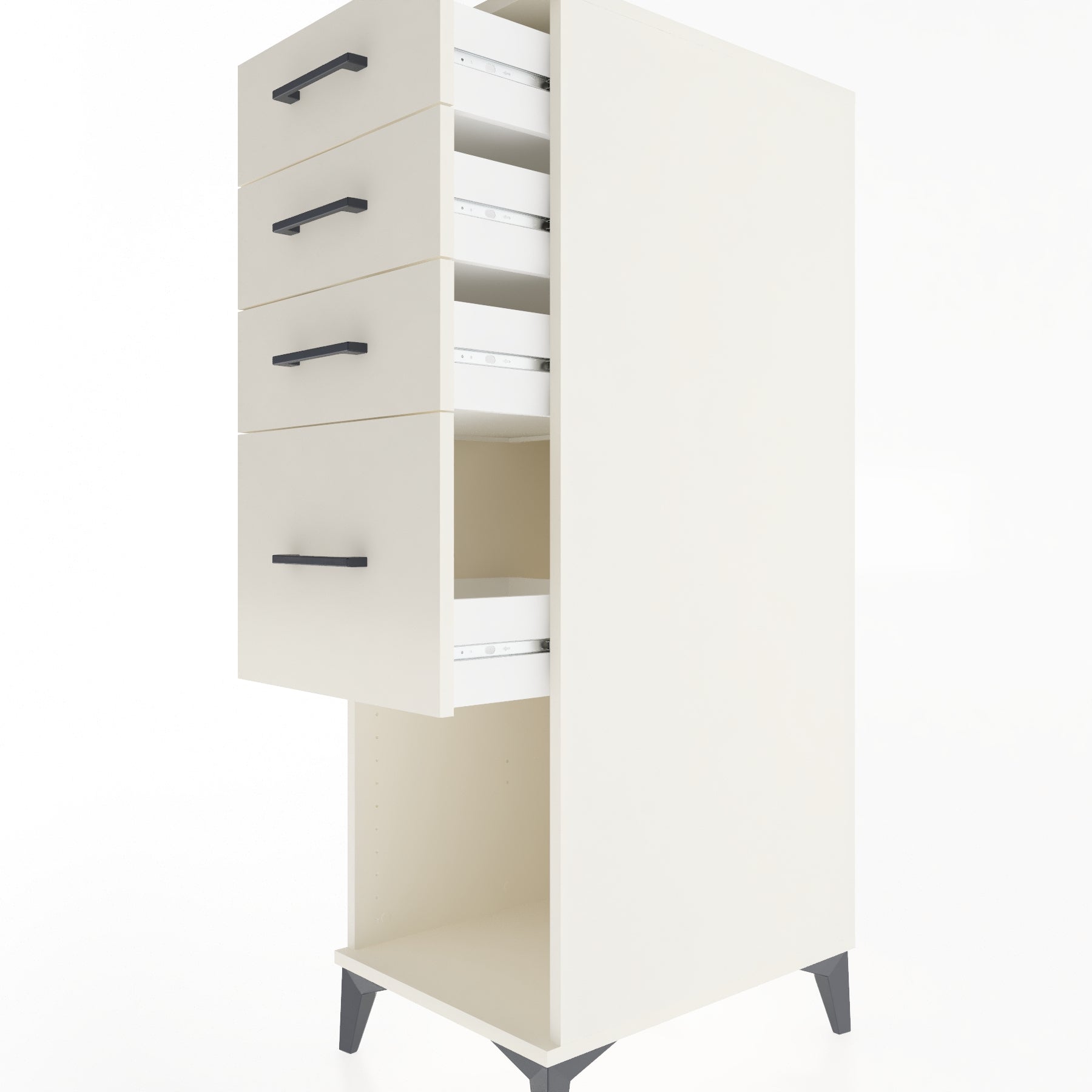Woodntry Modular Cabinet Moonstone 44x59x122 cm with Drawers and Shelves CR85-1