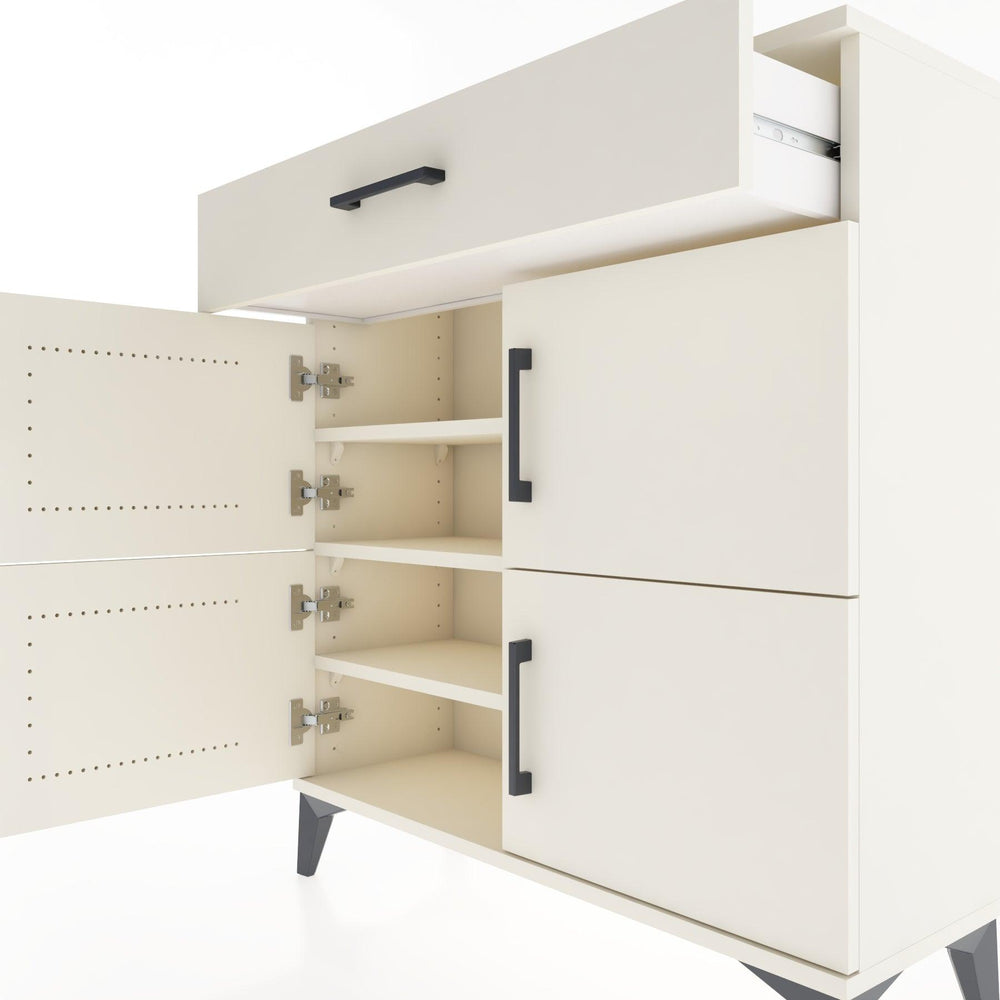 Woodntry Modüler Şifonyer Aytaşı 88x30x84 cm Kapaklı ve Çekmeceli KC36-1