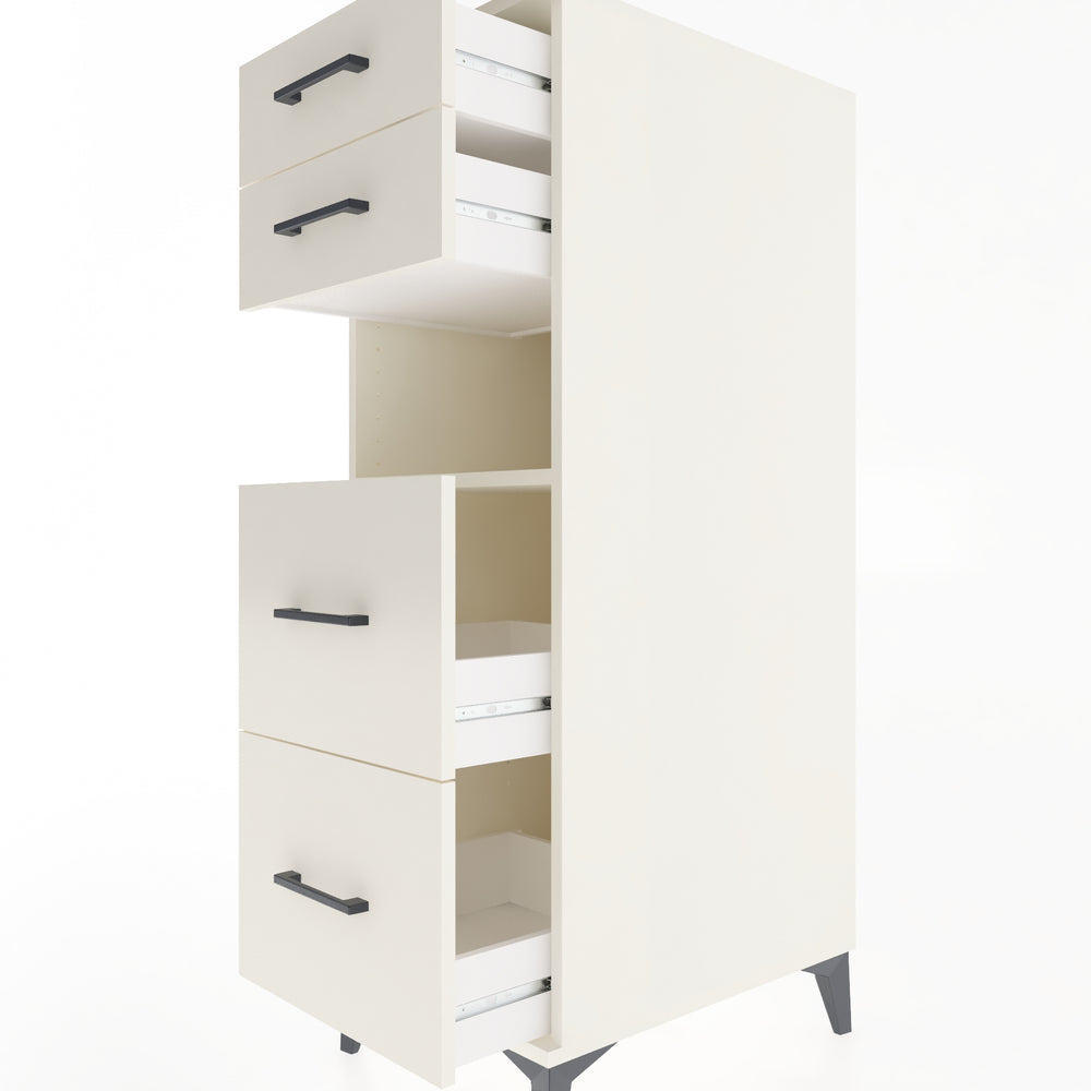 Woodntry Modüler Dolap Aytaşı 44x59x122 cm Çekmeceli ve Raflı CR36-1